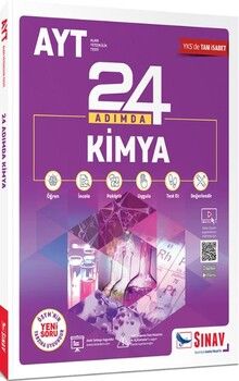 Sınav Yayınları AYT Kimya 24 Adımda Konu Anlatımlı Soru Bankası