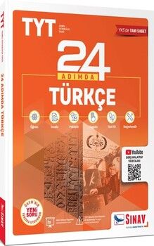 Sınav Yayınları TYT Türkçe 24 Adımda Konu Anlatımlı Soru Bankası
