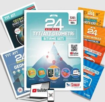 Sınav Yayınları TYT AYT Geometri 24 Adımda Bitirme Seti