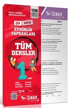 Sınav Yayınları 1. Sınıf Tüm Dersler Yaprak Test