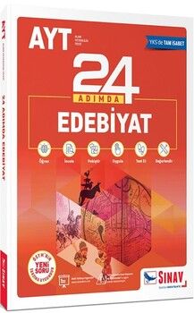 Sınav Yayınları AYT Edebiyat 24 Adımda Konu Anlatımlı Soru Bankası