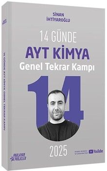 Sinan İhtiyaroğlu 2025 14 Günde AYT Kimya Genel Tekrar Kampı Video Ders Takip Kitabı