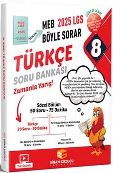 Sinan Kuzucu 2025 8. Sınıf LGS Türkçe Soru Bankası