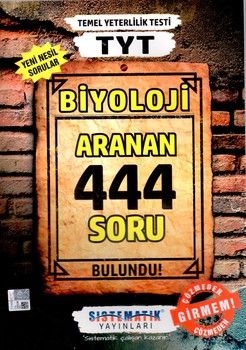 Sistematik Yayınları TYT Biyoloji 444 Aranan Soru
