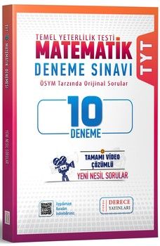 Sonuç Derece TYT Matematik 10 Deneme Video Çözümlü