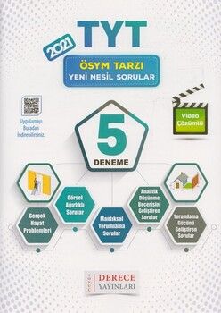 Sonuç Derece Yayınları TYT Tamamı Çözümlü 5 Deneme