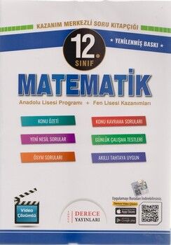 Sonuç Derece Yayınları 12. Sınıf Matematik Kazanım Merkezli Soru Kitapçığı