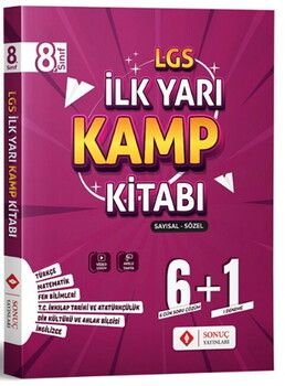 Sonuç Yayınları 8. Sınıf LGS Sayısal Sözel İlk Yarı Kamp Kitabı