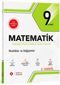 Sonuç Yayınları 9. Sınıf Matematik Nicelikler ve Değişimler