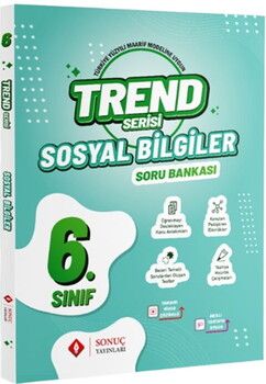 Sonuç Yayınları 6. Sınıf Sosyal Bilgiler Trend Serisi Soru Bankası
