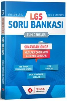 Sonuç Yayınları LGS Tüm Dersler Soru Bankası