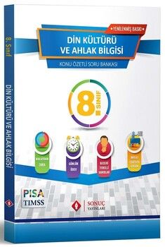 Sonuç Yayınları 8. Sınıf Din Kültürü ve Ahlak Bilgisi Konu Özetli Soru Bankası Yenilenmiş Baskı