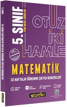 Startfen Yayınları 5. Sınıf Matematik 32 Hamle Kazanım Denemeleri
