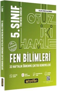 Startfen Yayınları 5. Sınıf Fen Bilimleri 32 Hamle Kazanım Denemeleri