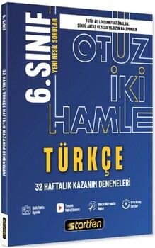 Startfen Yayınları 6. Sınıf Türkçe 32 Hamle Kazanım Denemeleri