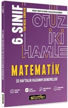 Startfen Yayınları 6. Sınıf Matematik 32 Hamle Kazanım Denemeleri