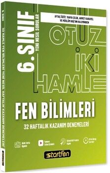 Startfen Yayınları 6. Sınıf Fen Bilimleri 32 Hamle Kazanım Denemeleri