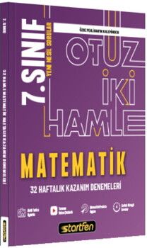 Startfen Yayınları 7. Sınıf Matematik 32 Hamle Kazanım Denemeleri