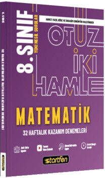 Startfen Yayınları 8. Sınıf Matematik 32 Hamle Kazanım Denemeleri