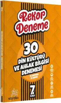 Startfen Yayınları 7. Sınıf Din Kültürü ve Ahlak Bilgisi Rekor Deneme