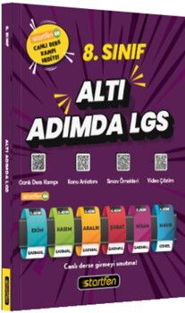Startfen Yayınları 8. Sınıf Altı Adımda LGS Hibrit Denemeler