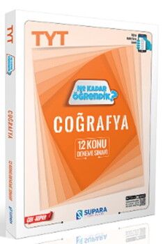 Supara Yayınları TYT Coğrafya Ne Kadar Öğrendik Konu Denemeleri