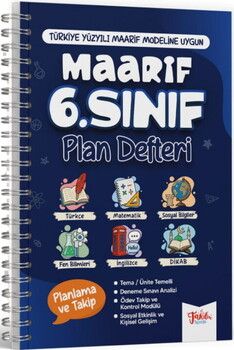 Takdir Yayınları 6. Sınıf Maarif Plan Defteri