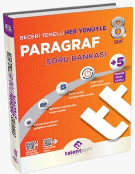 Talentteam Yayınları 8. Sınıf Paragraf İlk Adım Başlangıç Soru Bankası