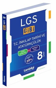 Tambilgi Yayınları 8. Sınıf LGS T.C. İnkılap Tarihih ve Atatürkçülük Gibi Soru Bankası + Yaprak Test