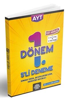 Tammat Yayıncılık AYT Eşit Ağırlık 1. Dönem 5 li Deneme