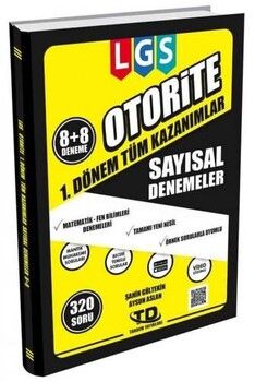 Tandem Yayınları 8. Sınıf LGS 1. Dönem Tüm Kazanımlar Sayısal Otorite Soru Bankası