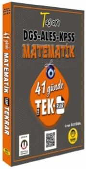 Tasarı DGS ALES KPSS Matematik 41 Günde Tekrar