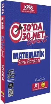 Tasarı Yayınları KPSS Matematik 30 da 30 Net Garanti Soru Bankası