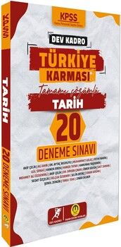 Tasarı Yayınları KPSS Tarih Dev Kadro Türkiye Karması 20 Deneme