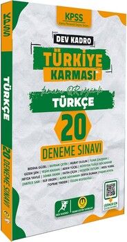 Tasarı Yayınları KPSS Türkiye Karması Türkçe 20 Deneme