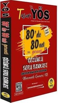 Tasarı Yayınları YÖS Matematik Geometri 80 De 80 Net Garanti Soru Bankası