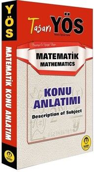 Tasarı Yayınları YÖS Matematik Konu Anlatımı