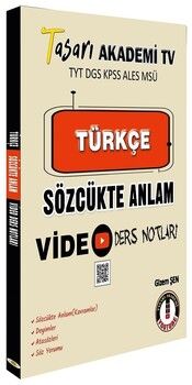 Tasarı Yayınları TYT DGS KPSS ALES MSÜ Türkçe Sözlükte Anlam Video Ders Notları