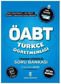 Türkçe ÖABTDEYİZ ÖABT Türkçe Öğretmenliği 657 nin Anahtarı Soru Bankası