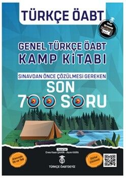 Türkçe Öabtdeyiz 2022 ÖABT Türkçe Genel Kamp Kitabı Son 700 Soru Bankası Çözümlü