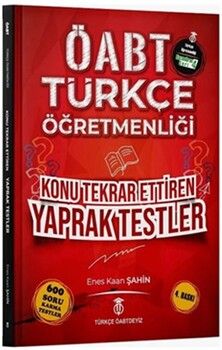 Türkçe Öabtdeyiz ÖABT Türkçe Öğretmenliği Yaprak Testler