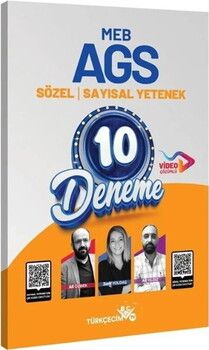 Türkçecim TV MEB AGS Sözel Sayısal Yetenek 10 Deneme Çözümlü