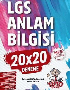 Tüyo Hoca 8. Sınıf LGS Anlam Bilgisi Tüyo Hoca 20 x 20 Deneme