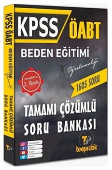 TeoPratik Yayınları KPSS ÖABT Beden Eğitimi Öğretmenliği Soru Bankası