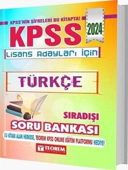 Teorem Yayıncılık 2024 KPSS Türkçe Sıradışı Soru Bankası