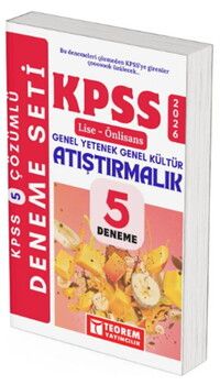 Teorem Yayınları 2026 KPSS Lise Ön Lisans Atıştırmalık 5 Deneme