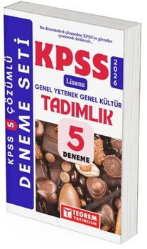 Teorem Yayınları 2026 KPSS Lisans Genel Yetenek Genel Kültür Tadımlık 5 Deneme