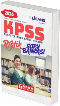 Teorem Yayınları 2026 KPSS Lisans Genel Yetenek Genel Kültür Pratik Soru Bankası