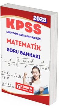 Teorem Yayınları 2028 KPSS Lise Önlisans Matematik Soru Bankası