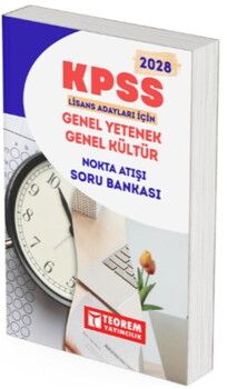 Teorem Yayınları 2028 KPSS Lisans Nokta Atışı Soru Bankası
